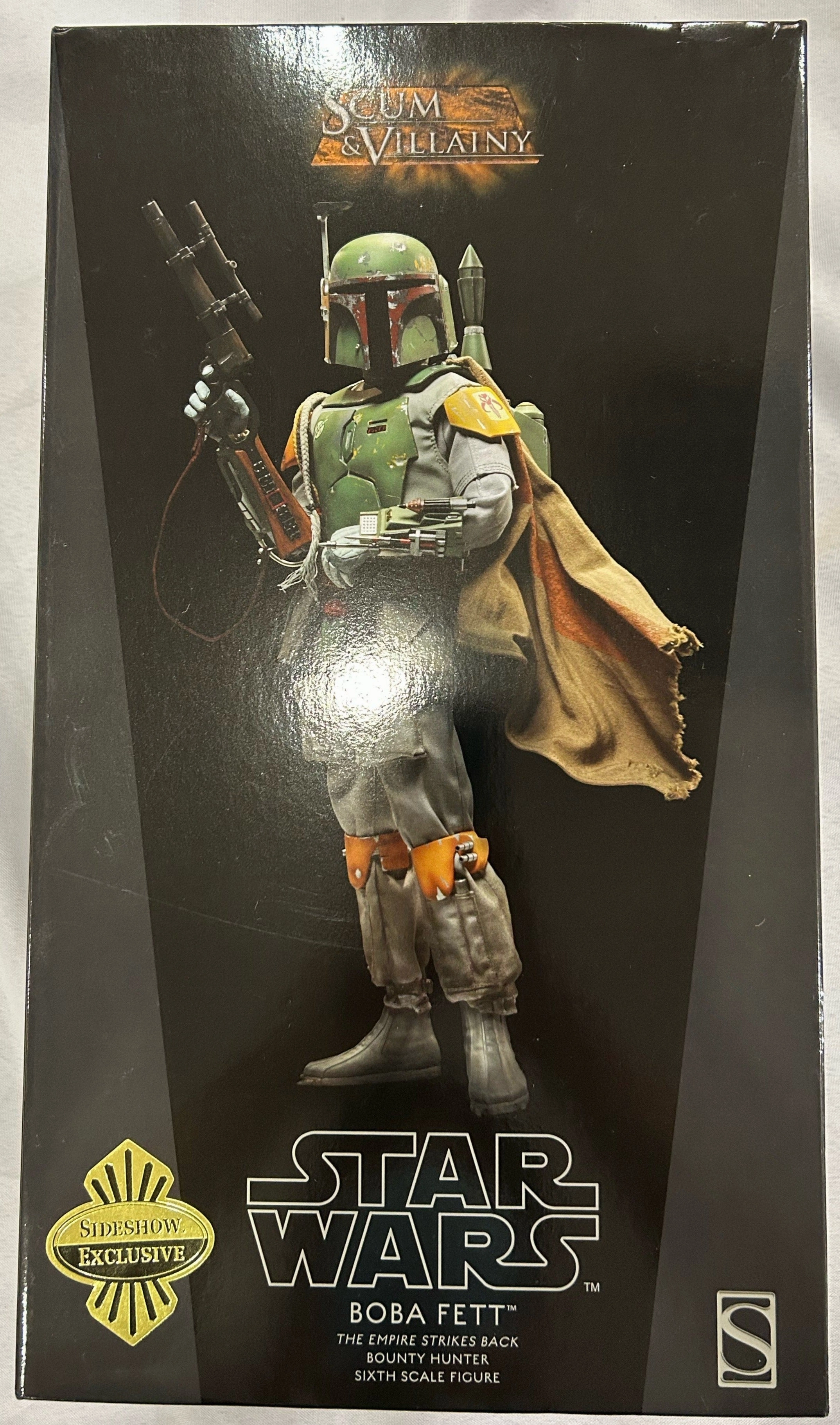 Dedicated Collector PVC Replica Sideshow Collectible 1/6 Star Wars The Empire Strikes Back Scum & Villainy Boba Fett Sixth Scale Figure *Open Box*