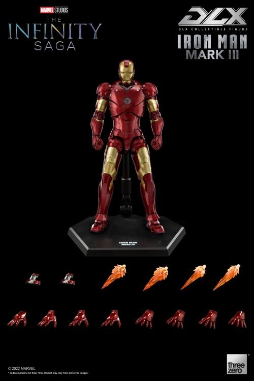 ThreeZero 1/12 Avengers: Infinity Saga Iron Man Mark III 3 DLX Scale Figure Mecha Robot