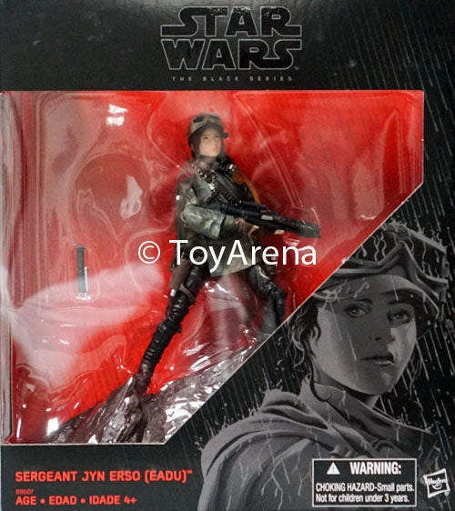 Hasbro Star Wars Black Series Rogue One Sergeant Jyn Erso Eadu w/ Base K-Mart Exclusive 6 Inch Action Figure Miniature Toy