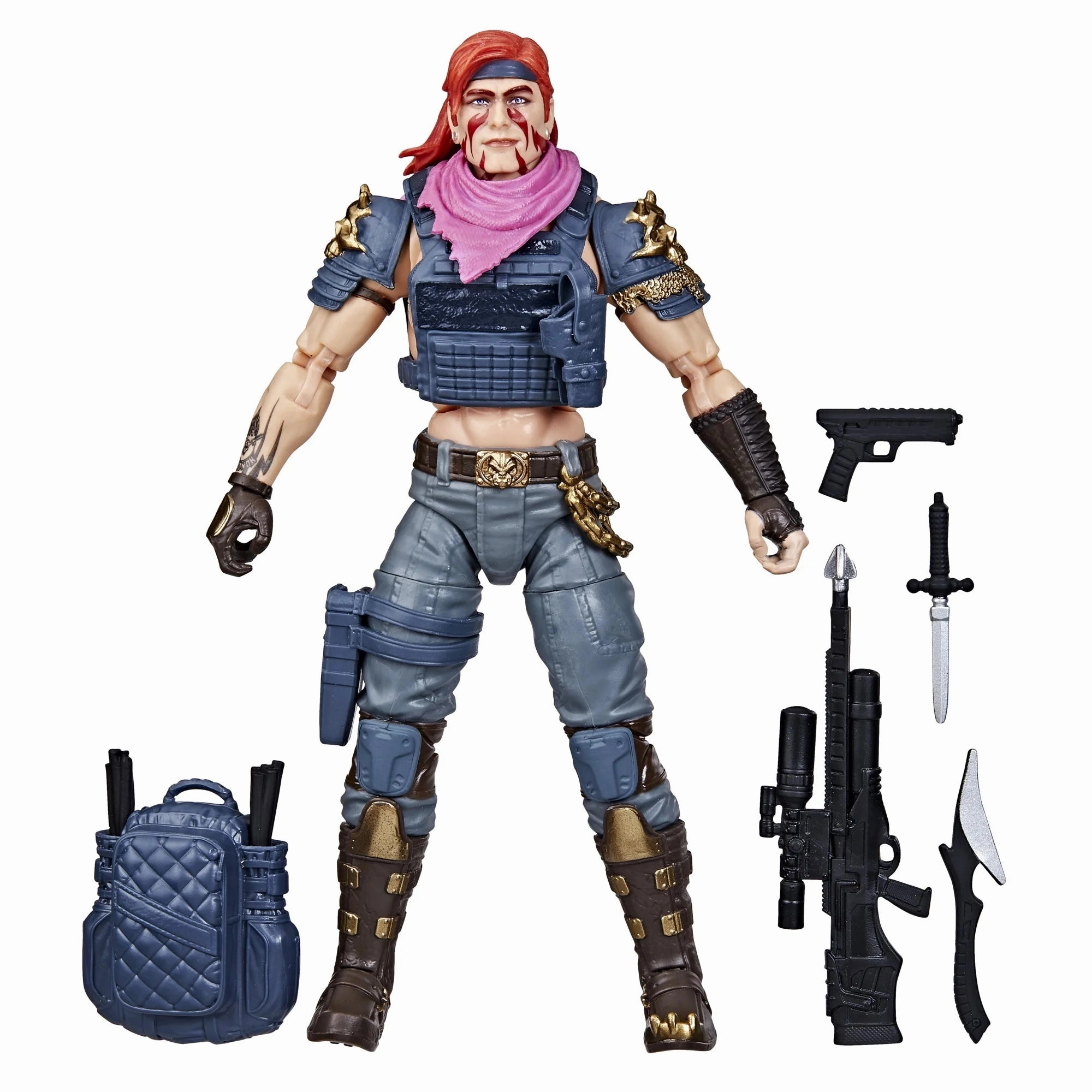 Video game Multiple Accessories Hasbro G.I. Joe Classified Series #146 Dreadnok Zandar Action Figure