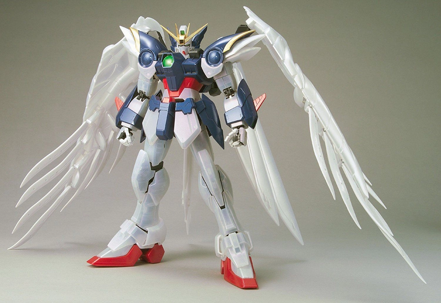 Gundam 1/60 PG Gundam Wing Endless Waltz XXXG-00W0 Wing Gundam Zero EW Pearl Mirror Coating Ver. (Wing Zero Custom) Model Kit Posable Doll Shelving Ornament