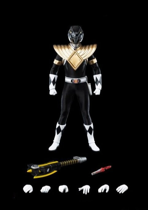 ThreeZero FigZero 1/6 Mighty Morphin Power Rangers Dragon Shield Black Ranger Sixth Scale Figure Indie Game Souvenir Shop