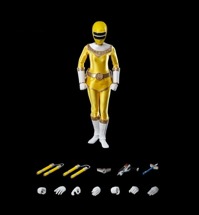 ThreeZero FigZero 1/6 Power Rangers Zeo Ranger II Yellow Scale Action Figure Urban Vinyl