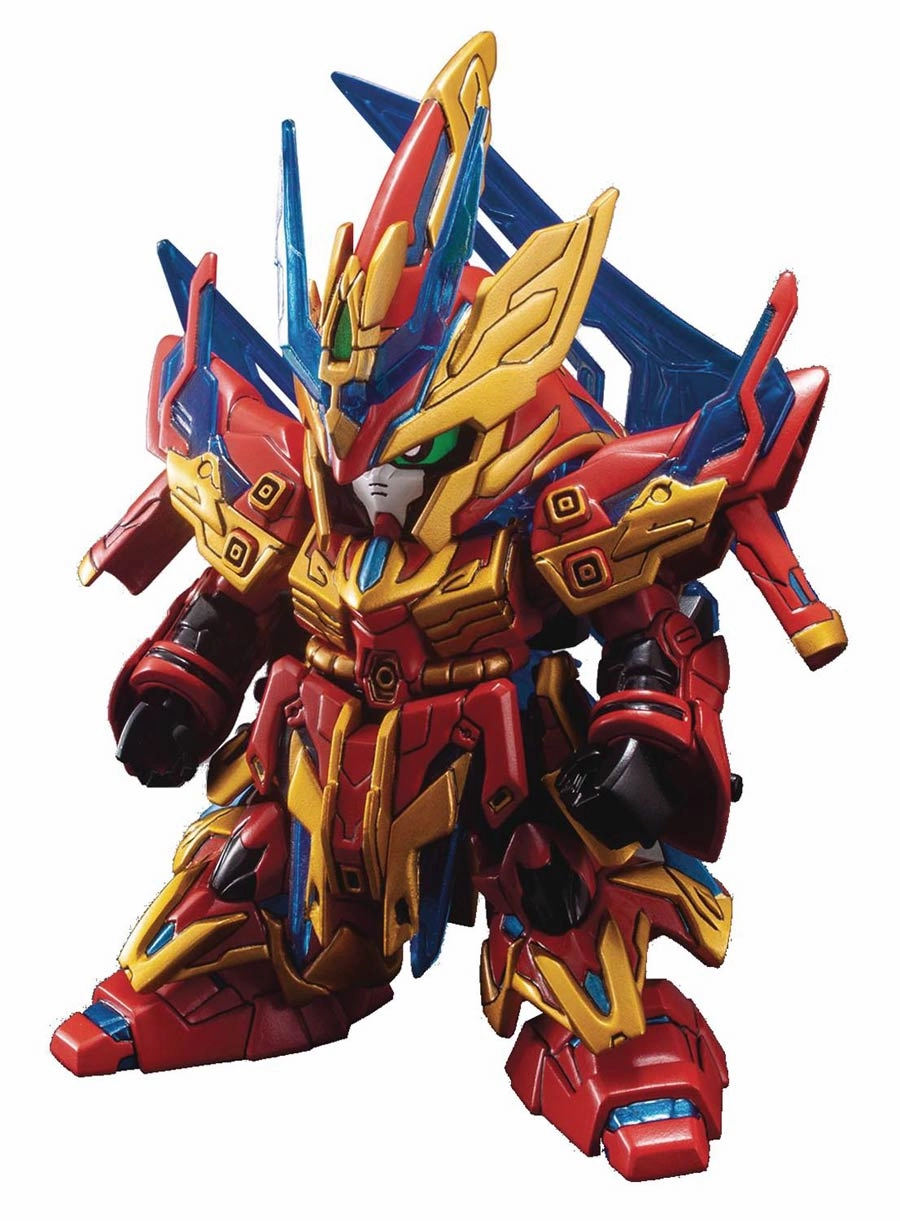 Gundam SDSS #021 Sangoku Soketsuden Zhang Liao Sazabi Model Kit Protective Case Insect Model