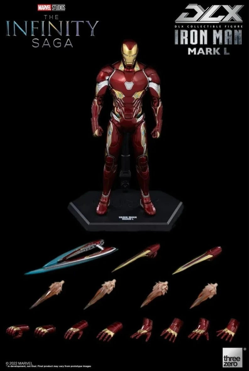 Passed Down Mini Collectible ThreeZero 1/12 Avengers: Infinity Saga Iron Man Mark L 50 DLX Scale Figure