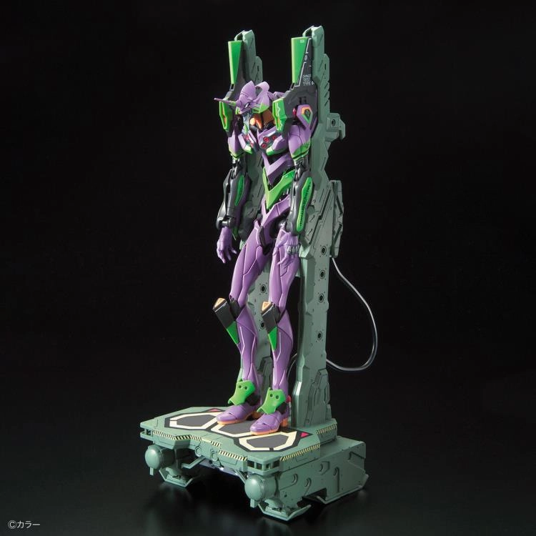 trade show Universal Appeal Bandai RG Neon Genesis Evangelion Unit-01 Test Type (DX Transport Stand Set) Model Kit