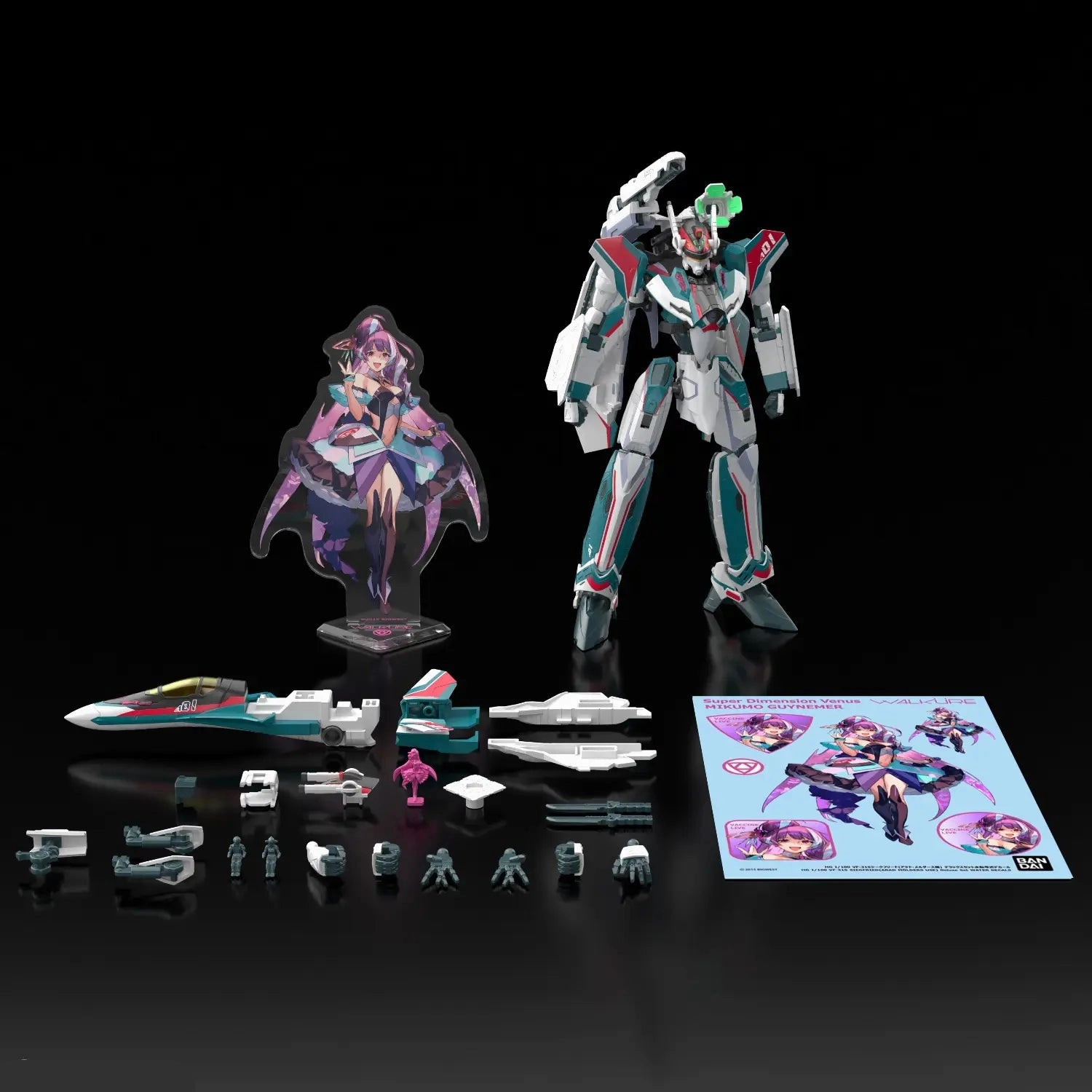 Grand Prize Dog Sculpture Bandai Macross Delta HG 1/100 VF-31S Siegfried (Arad Molders Use) Deluxe Set Model Kit