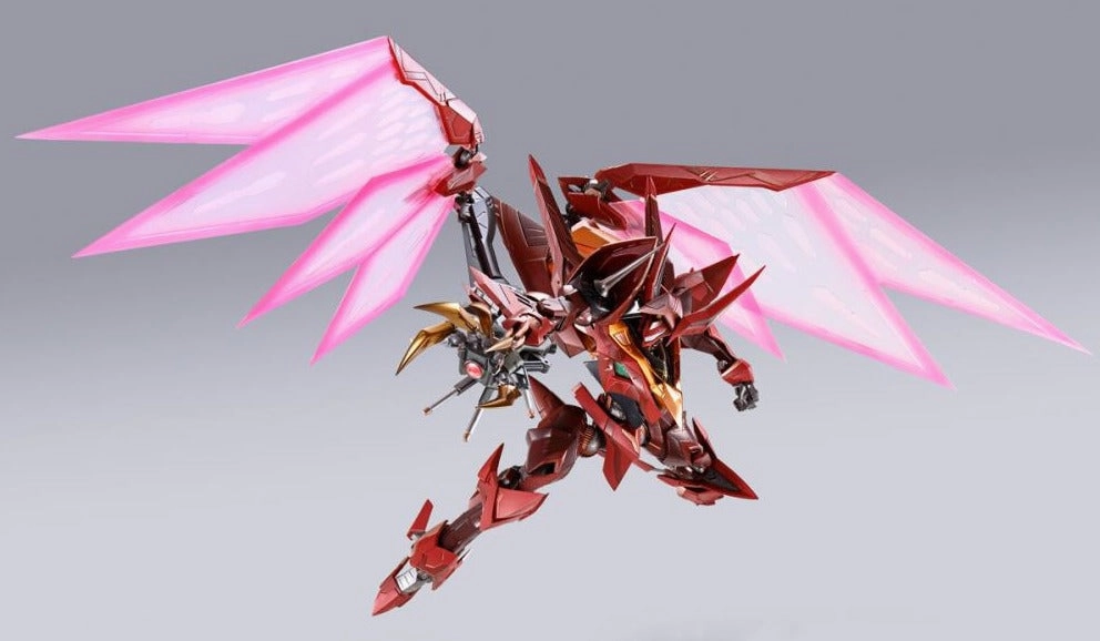 Bandai Metal Build Dragon Scale Code Geass: Lelouch of the Rebellion R2 Type-02/F1Z Guren S.E.I.T.E.N. Eight Elements Action Figure Bookcase Display