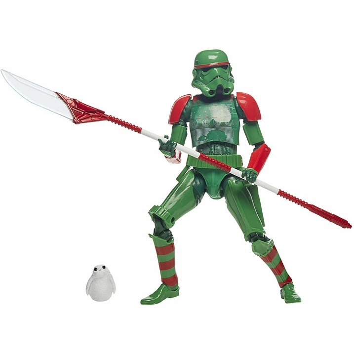 Desktop Hero Hasbro Star Wars Black Series Stormtrooper and Porg (Holiday Edition) Exclusive 6 Inch Action Figure F0875