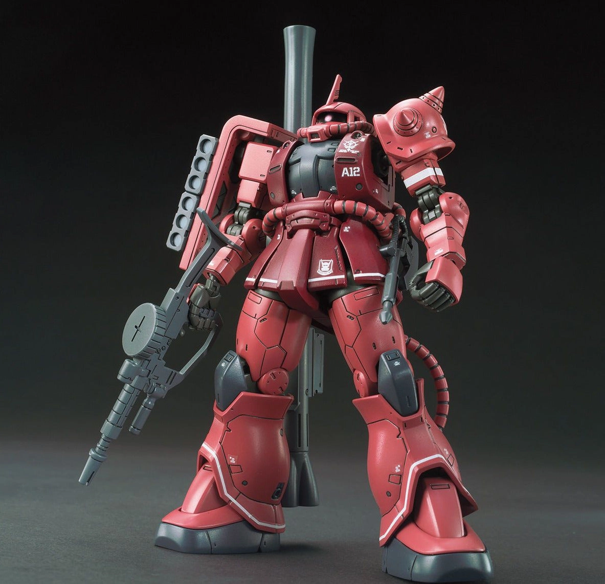 Celebrity endorsed Robot Replica Gundam 1/144 HG The Origin #024 MS-06S Zaku II Red Comet Ver. Model Kit