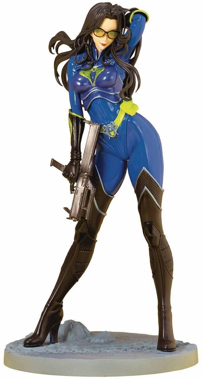 Movie Article Steampunk Design Kotobukiya Bishoujo G.I. Joe Baroness (Blue Color) 25th Anniversary Limited Edition Exclusive Statue Figure SV268
