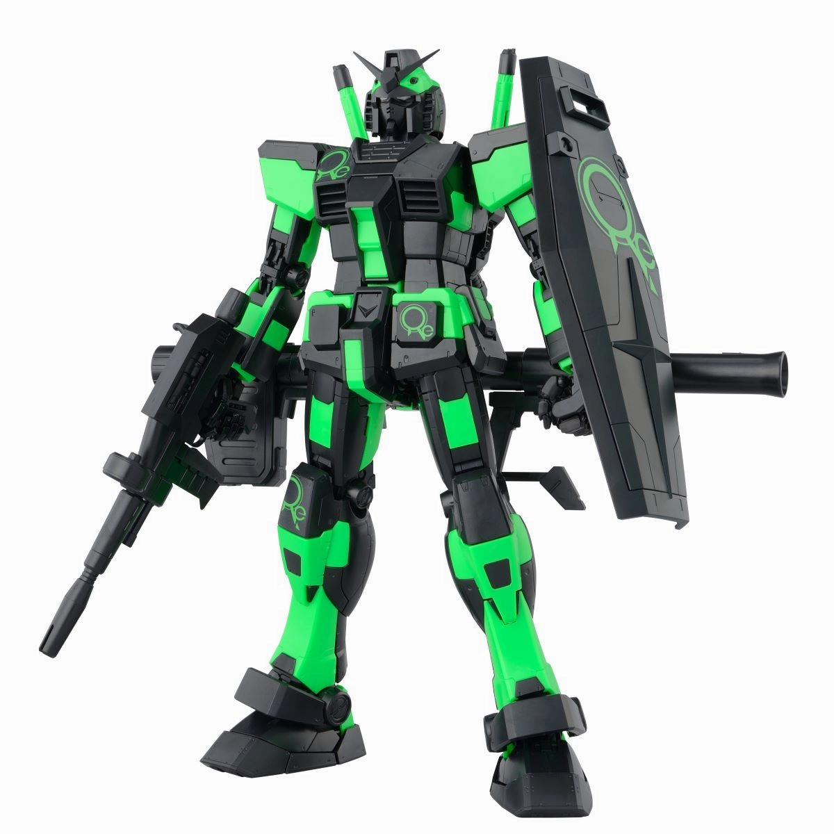 Posable Toy Gundam 1/100 MG RX-78-2 Gundam Ver. 3.0 (Recirculation Color / Neon Green) Model Kit Exclusive