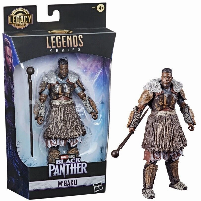 Marvel Legends Black Panther M??Baku 6" Target Excluive Action Figure Full Set Amphibian Statue