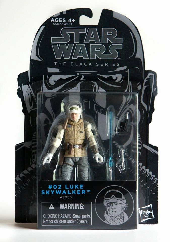 Hasbro Star Wars Black Series #02 Luke Skywalker Hoth Battle Gear 3.75 Inch Action Figure PC Game Battle Replica
