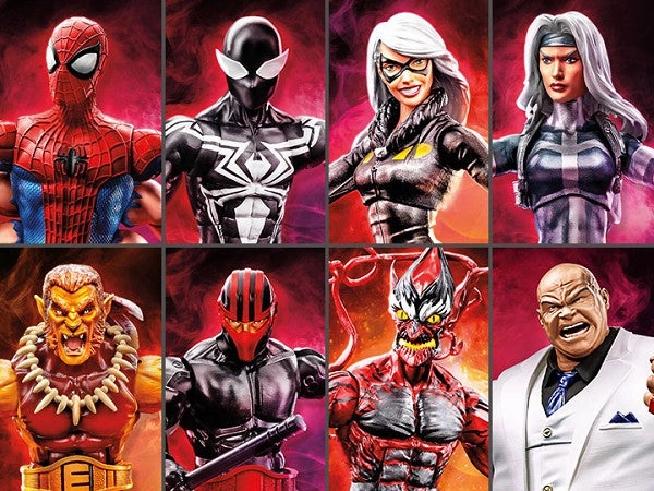 Marvel Legends Spider-Man Marvel Legends Wave 9 Set of 7 (Kingpin BAF) Christmas Decoration Anime Figure