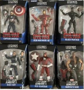Fantasy Replica Marvel Legends Captain America Civil War Wave BAF Giant Man Set of 6