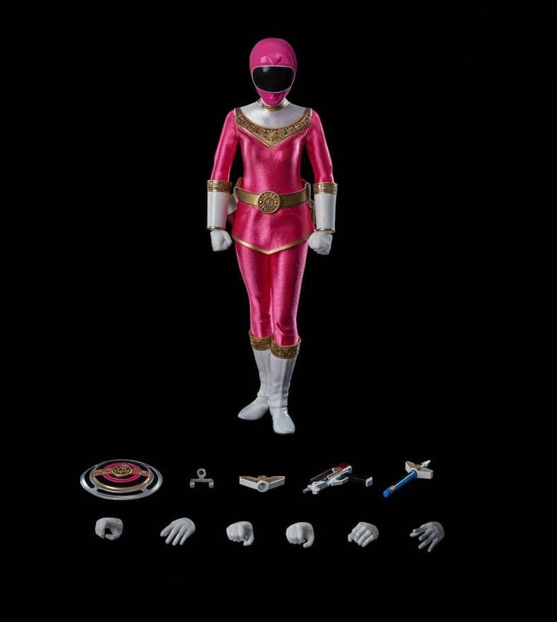 Custom Paint ThreeZero FigZero 1/6 Power Rangers Zeo Ranger I Pink Scale Action Figure