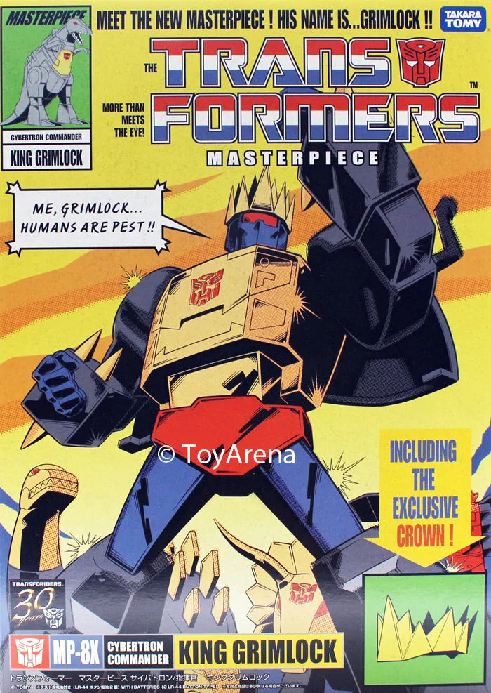 Contentment Reach Transformers Masterpiece MP-08X King Grimlock Special Edition 2nd Production Run NO THRONE