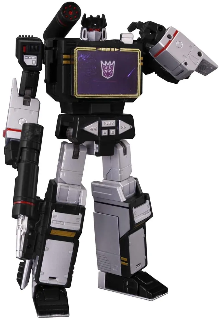Transformers Masterpiece MP-13B Black Soundwave (Soundblaster) with Ratbat Money Management
