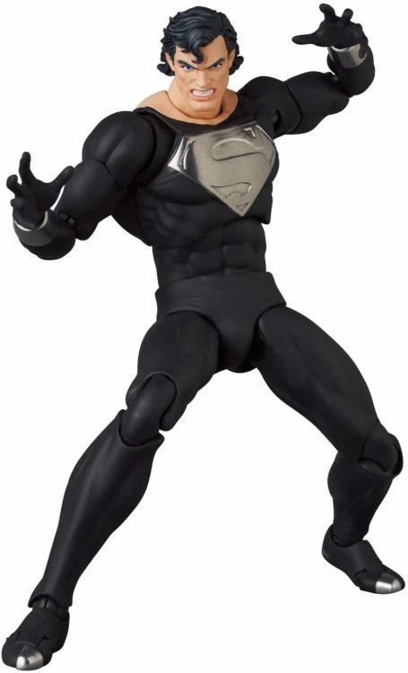 Sports Figure Safe For Children Mafex No. 150 DC Comics Justice The Return of Superman Superman (Black Suit) Figure Medicom