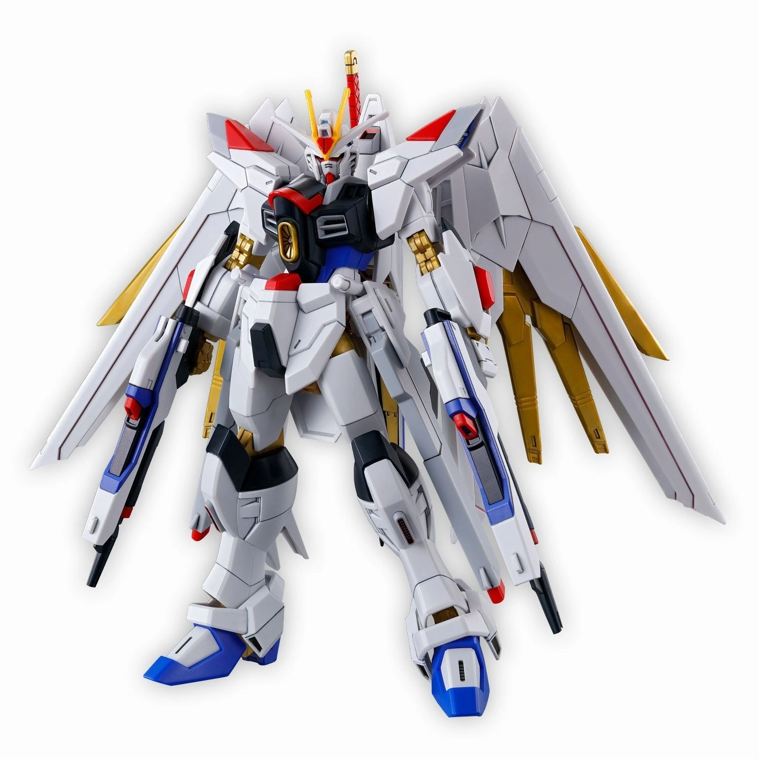 Cat Figurine Themed Background Gundam 1/144 HGUC #250 HGCE Seed Freedom Mighty Strike Freedom Gundam Model Kit