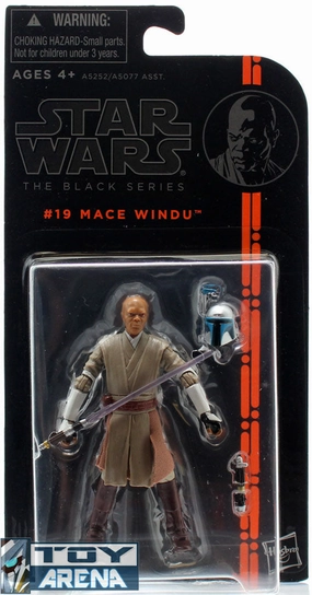 LOOSE - Star Wars The Black Series #19 Mace Windu 3.75 Inch Figure Articulated Toy Urban Art