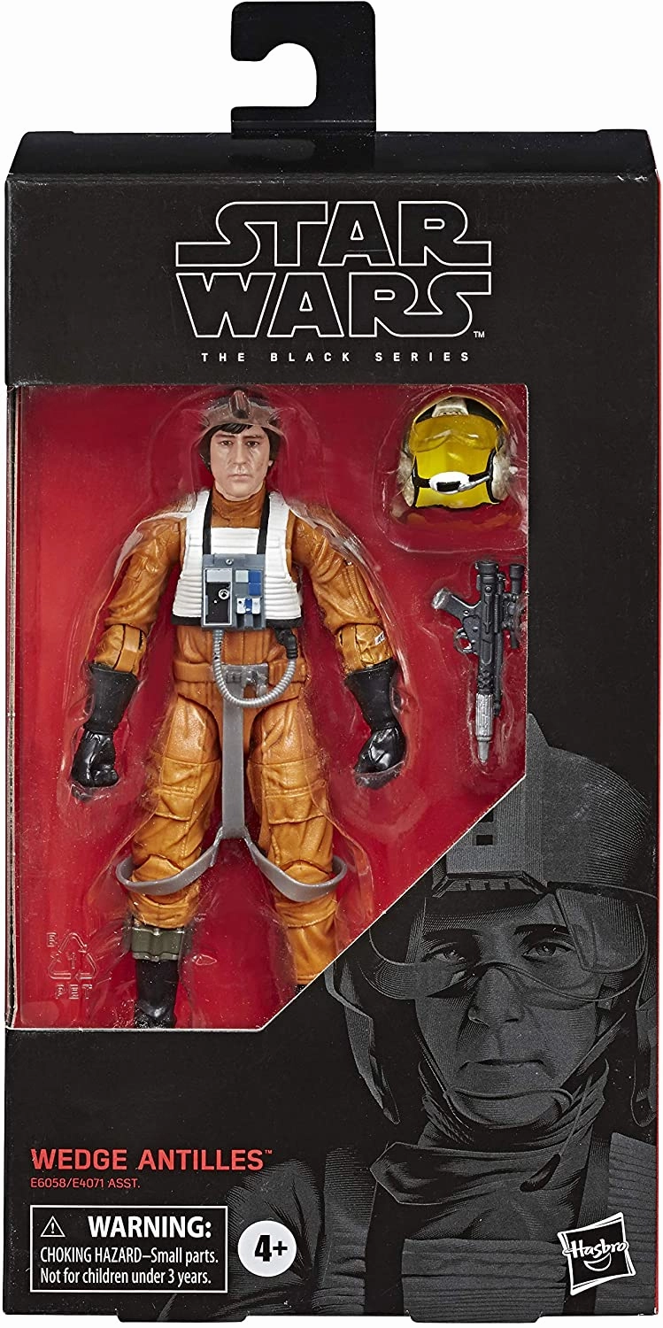 Hasbro Star Wars Black Series Force Awakens #102 Wedge Antilles 6 Inch Action Figure Inclusive Toy Modular Design