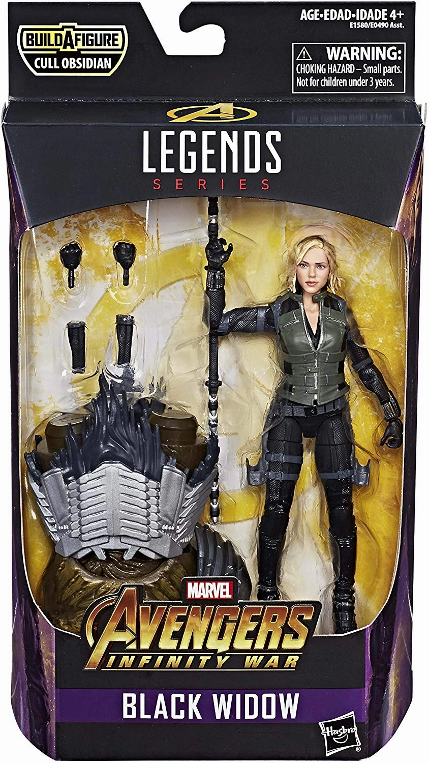 Marvel Legends Avengers Series Black Widow Cull Obsidian BAF Wave Action Figure Biology Model Art Statue