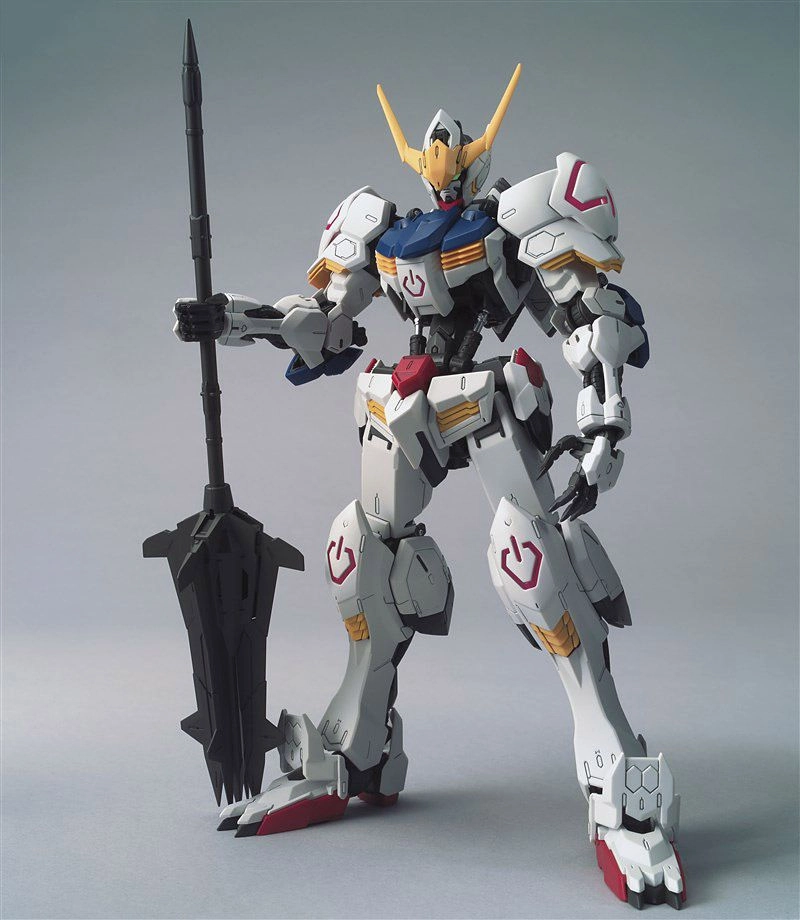 Abstract Form Beginner Friendly Gundam 1/100 MG IBO ASW-G-08 Gundam Barbatos Iron Blooded Orphans Model Kit