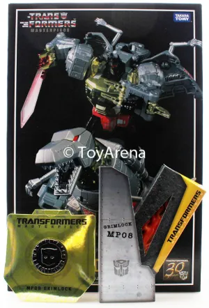 Photography Fun Transformers Masterpiece MP-08 Grimlock WITH Flame Sword and Coin