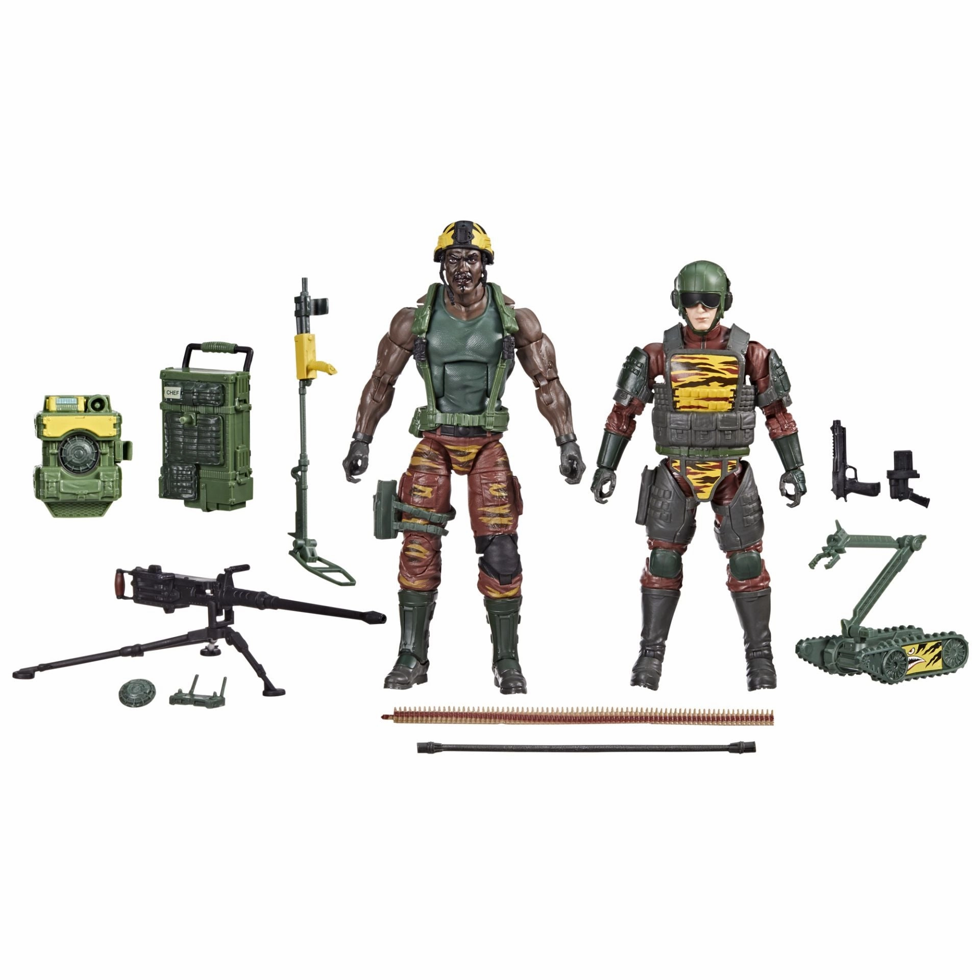 Train Model Hasbro G.I. Joe Classified Series #126 Tiger Force Roadblock, Tripwire and M.A.C.L.E.O.D Action Figure