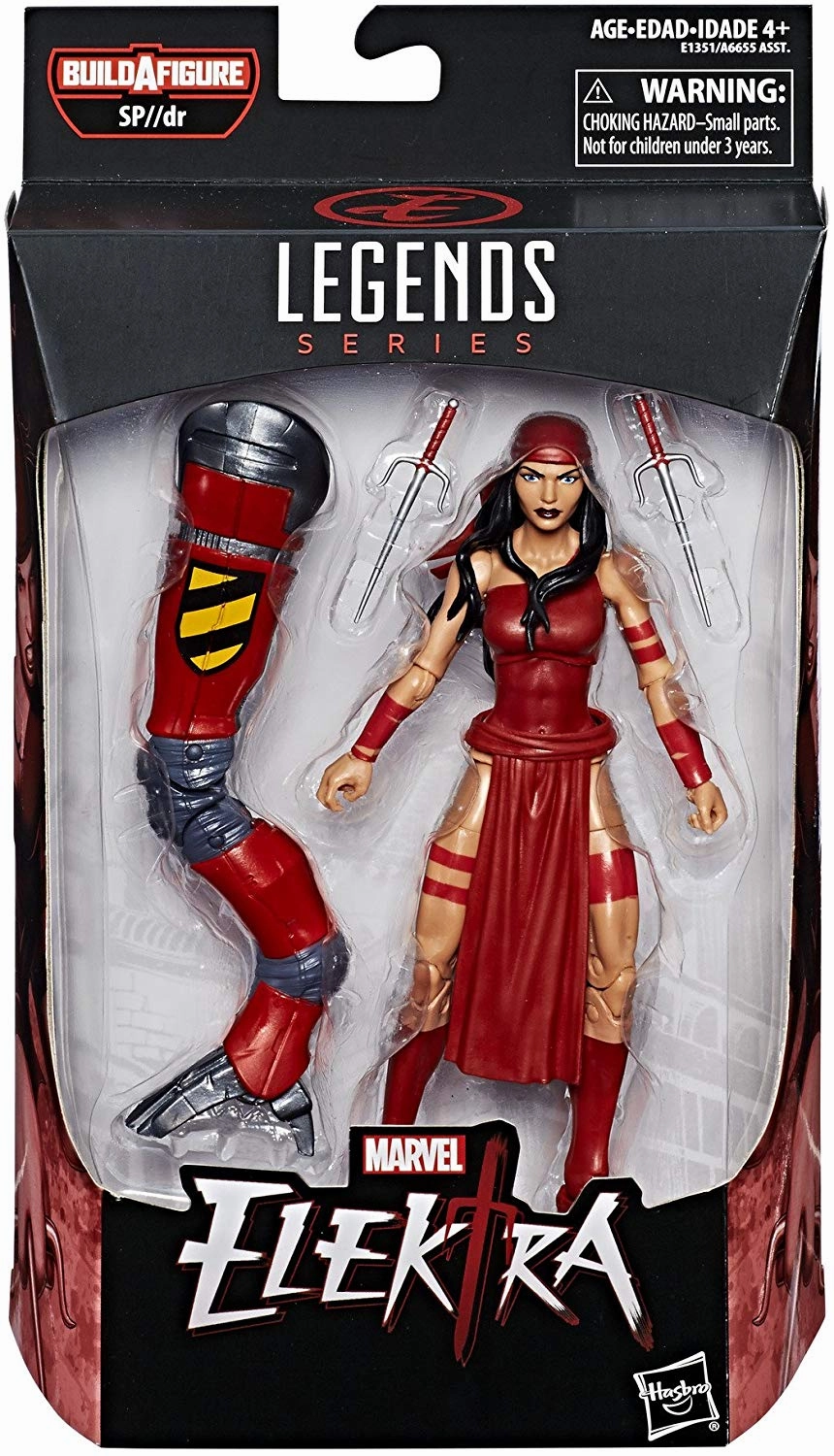 Marvel Legends Spider-Man Series Elektra Sp//dr Spider BAF Wave Action Figure Kaiju Statue
