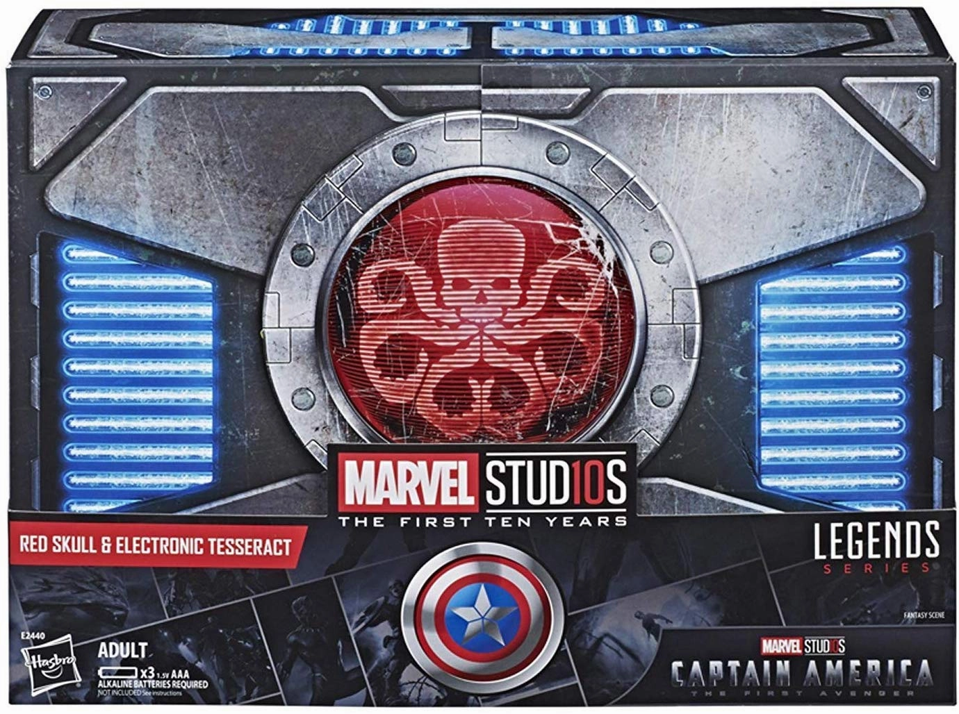 Sitting Figure SDCC 2018 Hasbro Marvel Legends Series Red Skull and Electronic Tesseract Action Figure Set
