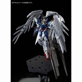 Collectible Figure Gundam 1/144 RG Wing Gundam Zero EW & Drei Zwerg [Titanium Finish] (Wing Zero Custom) Model Kit Bandai Exclusive