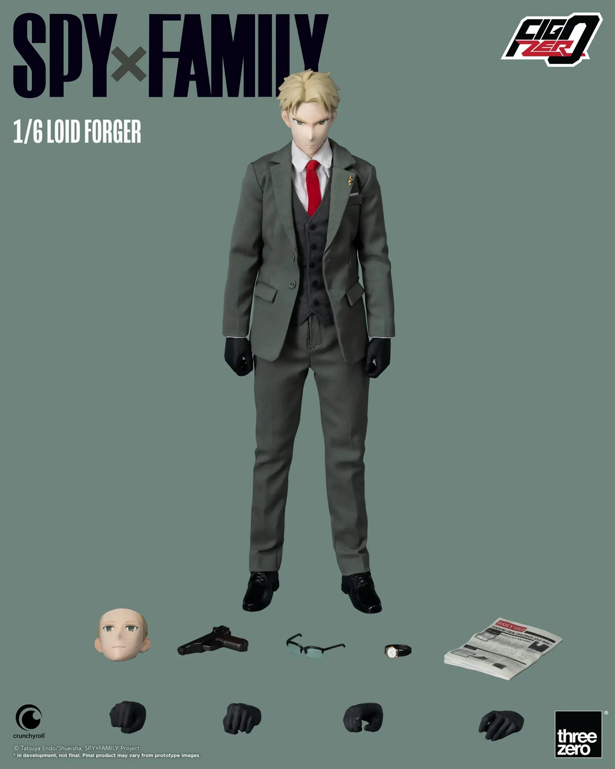 ThreeZero FigZero 1/6 Spy x Family Loid Forger Action Figure Metal Craft