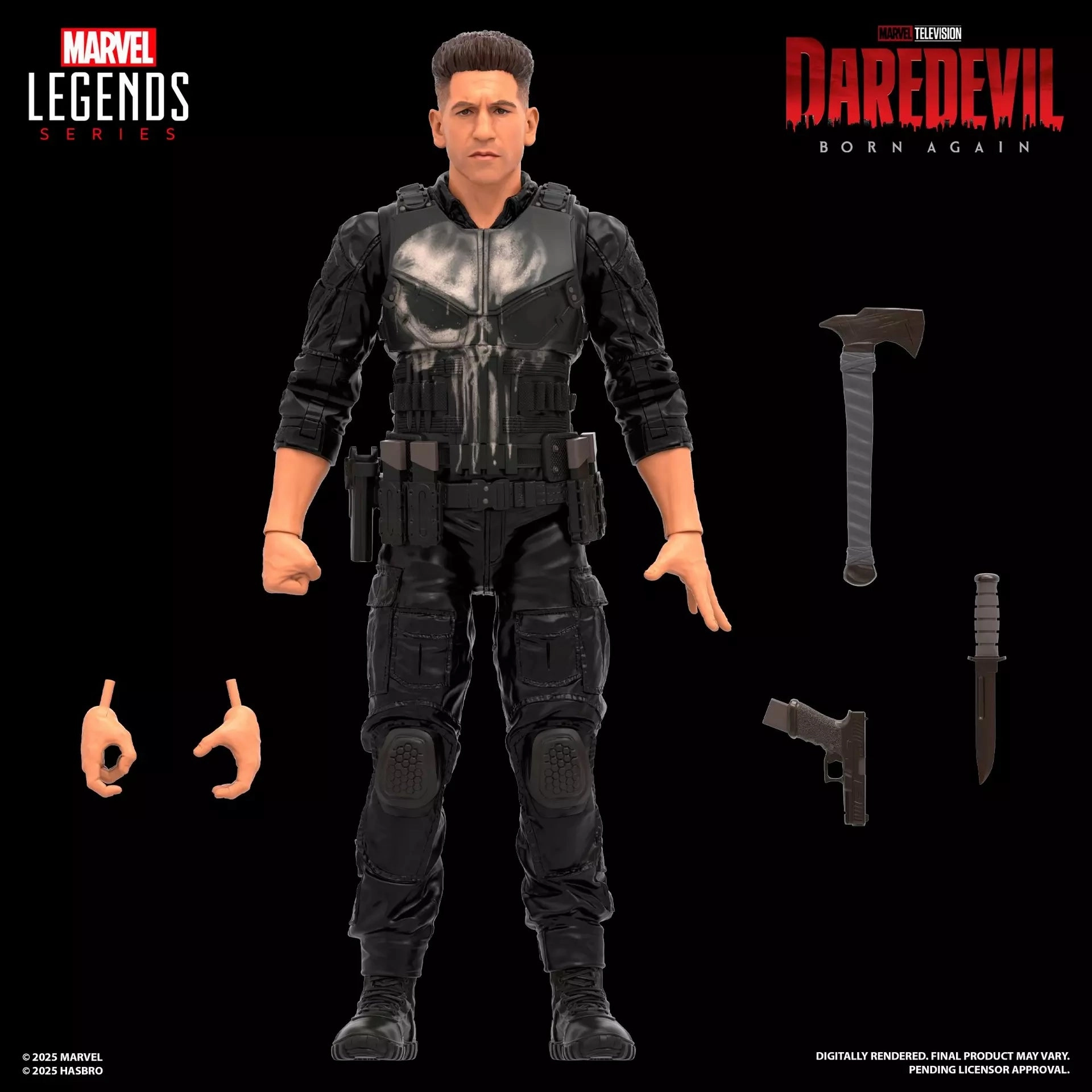 Classic Toy Hallway Display Marvel Legends Daredevil: Born Again Punisher Action Figure