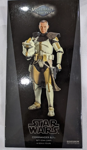Sideshow Collectible 1/6 Star Wars Militaries of Star Wars Commander Bly 327th Star Corps Sixth Scale Figure *Open Box* Virtual Collectible