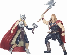 Monochrome Design Mythological God Marvel Legends Defenders of Asgard Odinson Mighty Thor 3.75 inch Comic Book 2 Pack