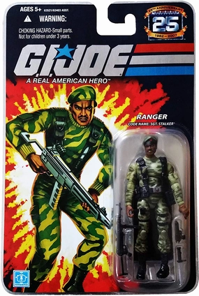 Miniature Hero Posable Doll G.I. Joe 25th Anniversary Ranger Code Name Sgt Stalker Action Figure