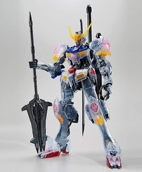 Hallway Display Gundam 1/100 MG Gundam Barbatos (Clear Color) The Gundam Base Limited Model Kit Exclusive
