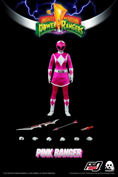 Hand Sculpted Game Room ThreeZero FigZero 1/6 Mighty Morphin Power Rangers Pink Ranger Sixth Scale Figure
