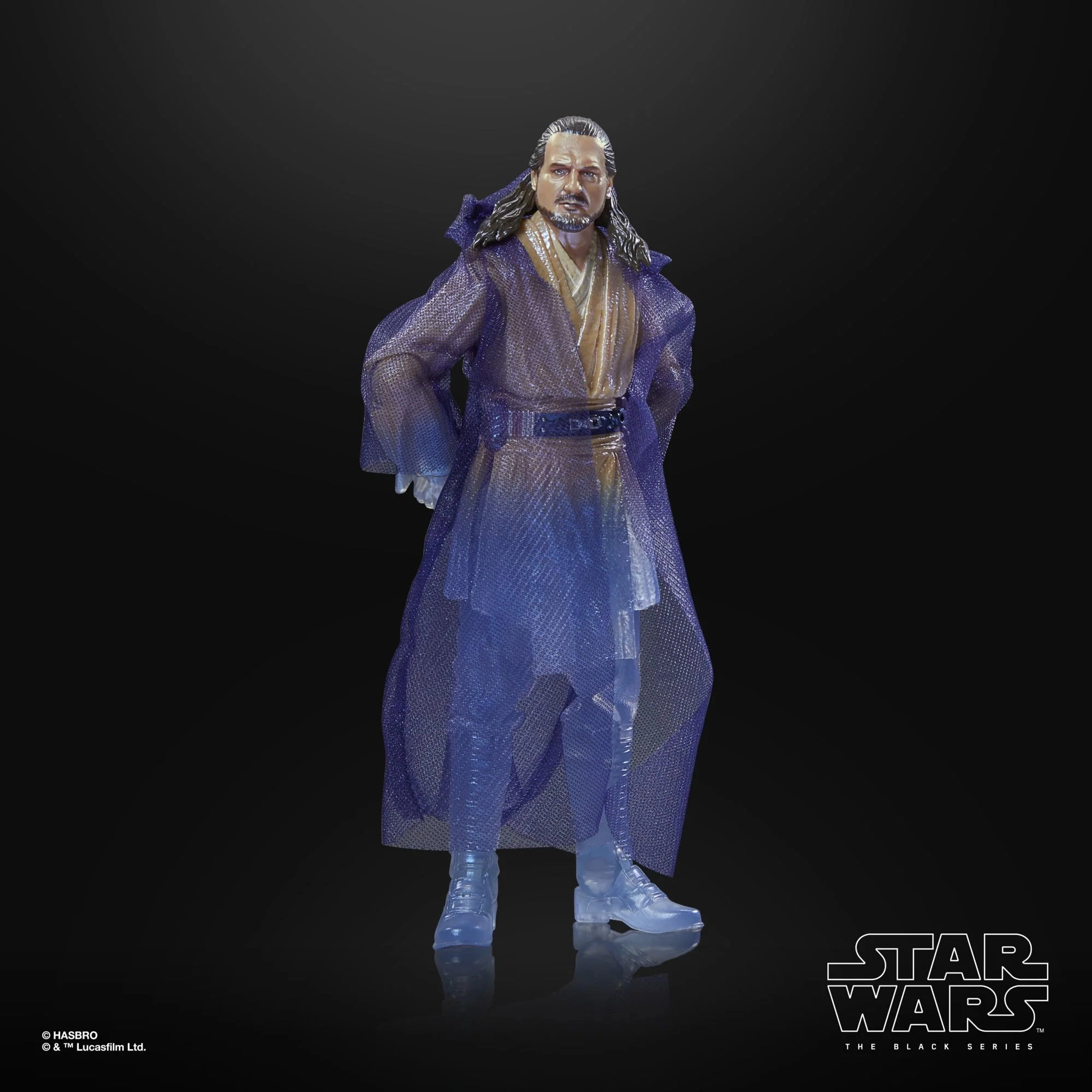 Articulated Replica Stylized Art Hasbro Star Wars Black Series Obi-Wan Kenobi #16 Qui-Gon Jinn (Force Spirit) 6 Inch Action Figure