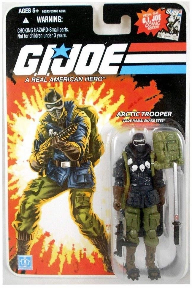 Graffiti Figure Award Trophy G.I. Joe 25th Anniversary Arctic Trooper Code Name Arctic Snake Eyes Action Figure