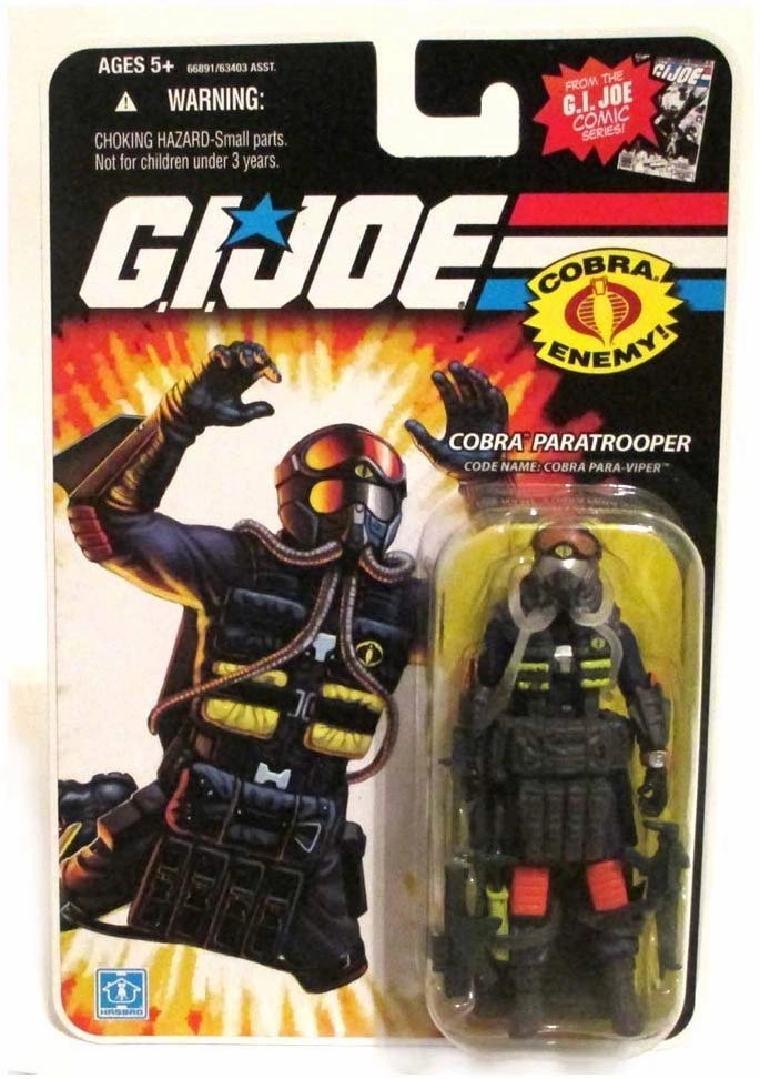 G.I. Joe 25th Anniversary Cobra Paratrooper Code Name Paraviper Action Figure Leisure Activity Train Model