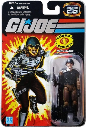 G.I. Joe 25th Anniversary Mercenary Code Name Major Bludd Action Figure Brick and mortar Chibi Toy