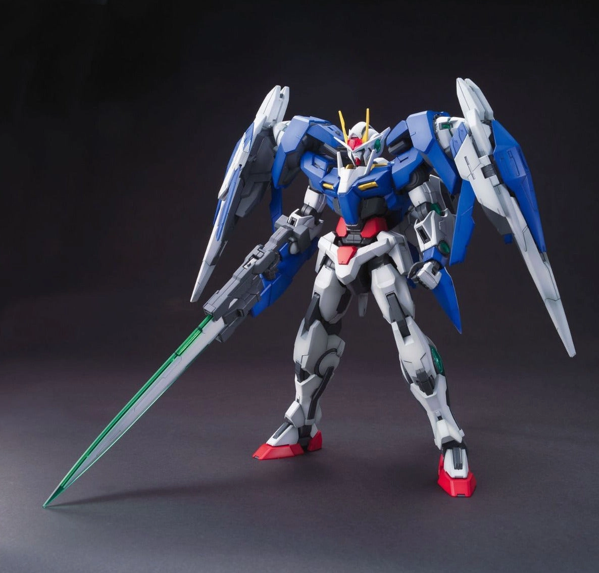 Gundam 1/100 MG 00 GN-0000 GNR-010 OO Raiser Celestial Being Model Kit VR Experience