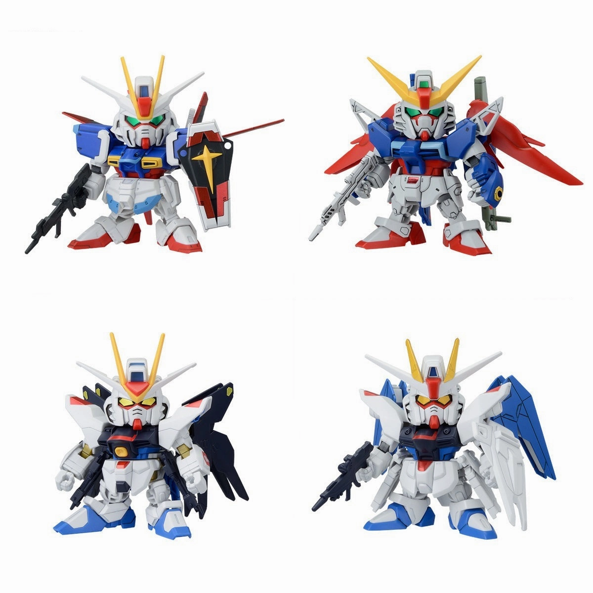 Gundam SD BB Senshi C.E. Fateful Confrontation (Battles of Destiny) Set of 4 Model Kits highly recommended Detailed Model