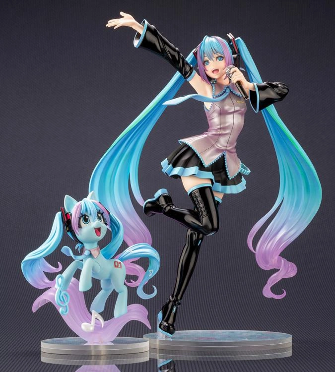 Kotobukiya Bishoujo Vocaloid Hatsune Miku (Feat. My Little Pony) Statue Figure Miniature Showcase