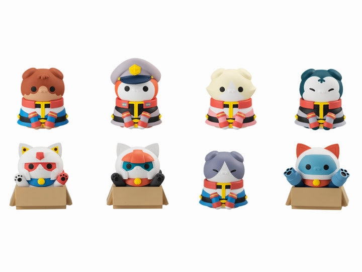 Totem Animal Christmas Decoration Megahouse Mobile Suit Gundam Nyandam! Earth Federation Forces Trading Figures Box Set of 8