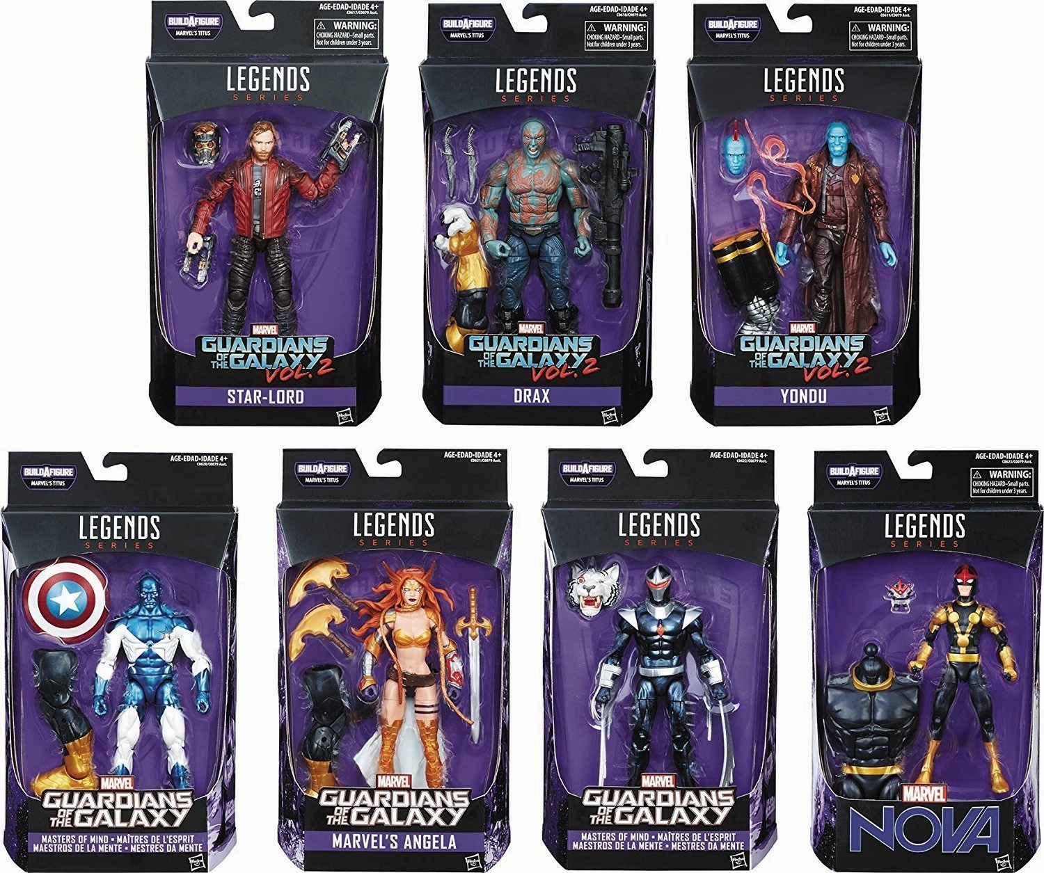 Guardians of the Galaxy Marvel Legends Action Figures Wave 1 Articulated Hero
